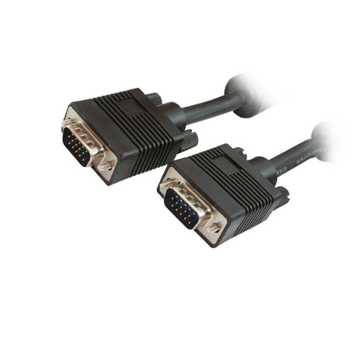 0009007_0 Καλώδιο MediaRange SVGA Monitor VGA/VGA 5.0M Black (MRCS106)