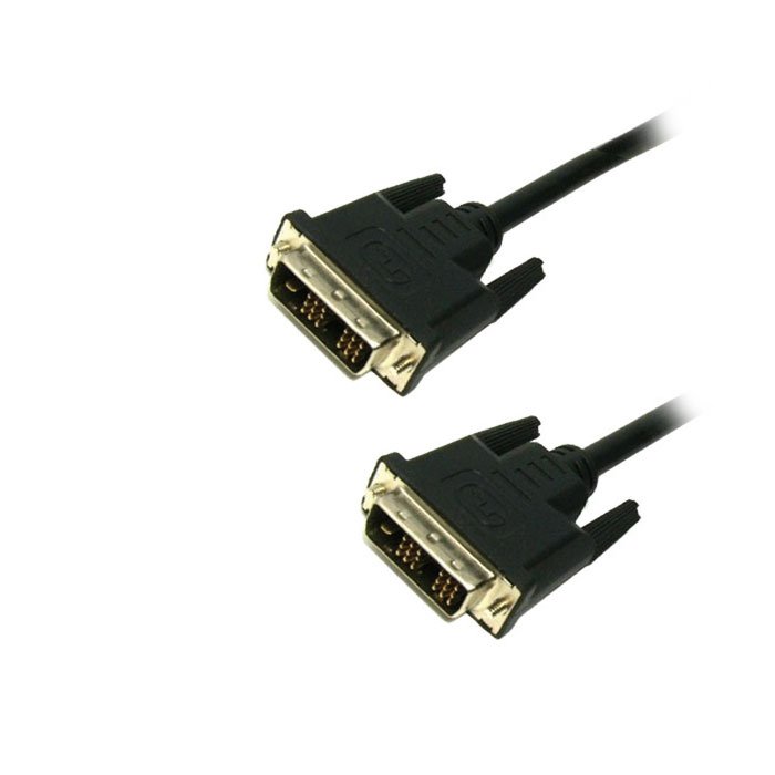 0009027_0 Καλώδιο MediaRange DVI Monitor Digital dual link DVI (24+1)/DVI (24+1) 3.0M Black (MRCS130)