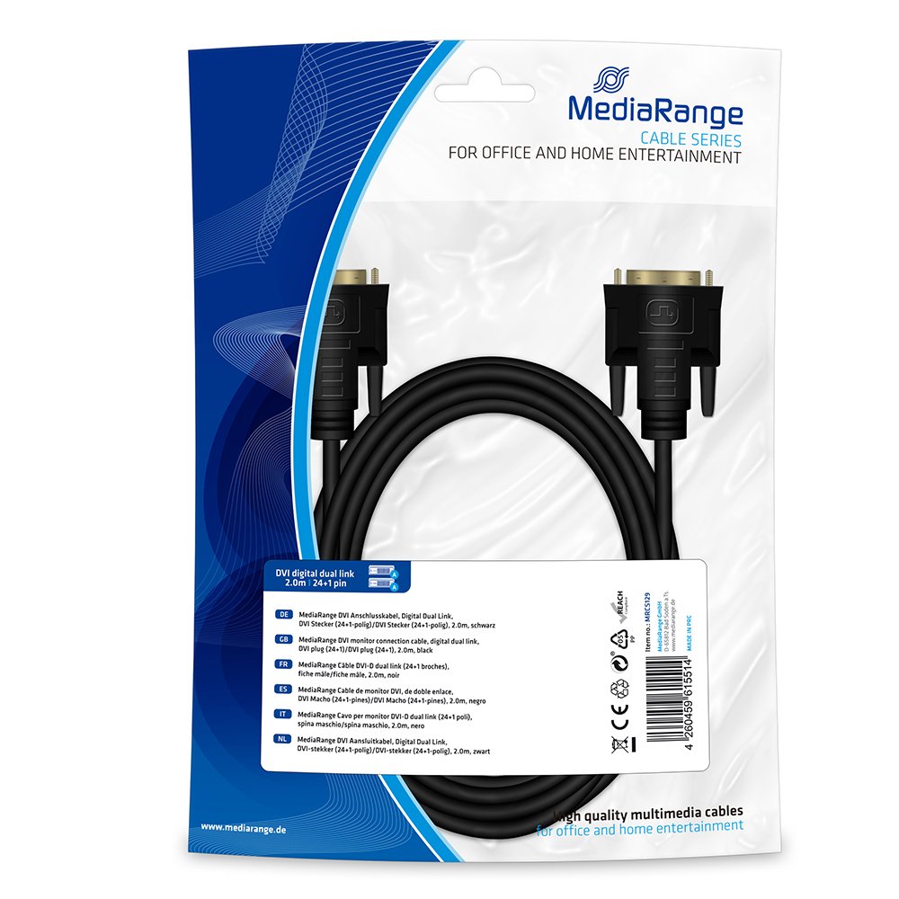 0019503_0 Καλώδιο MediaRange DVI monitor connection