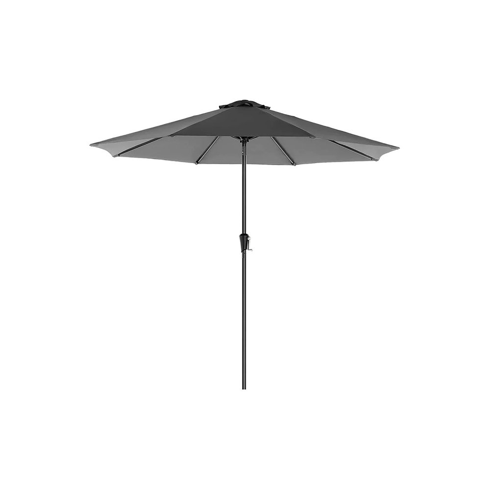 0057316_0 SONGMICS Ομπρέλα Δαπέδου Στρογγυλή 180 g/m² Grey (GPU27GY) (SNGGPU27GY)