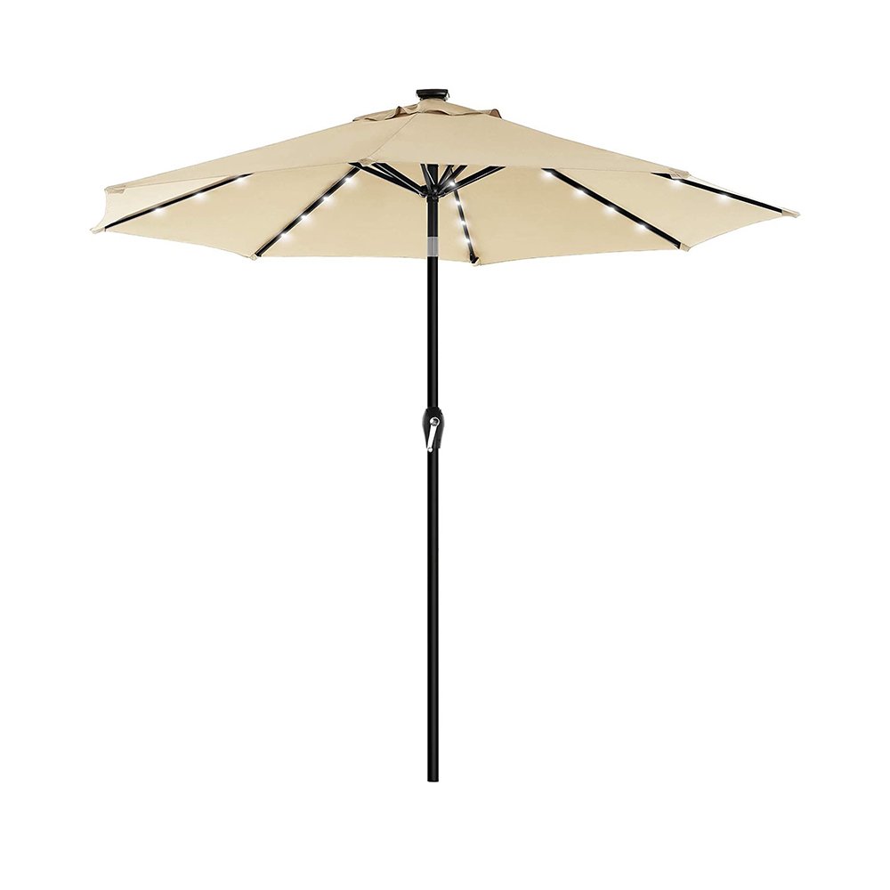 0057322_0 SONGMICS Ομπρέλα Δαπέδου Στρογγυλή 180 g/m² Beige (GPU040M01) (SNGGPU040M01)