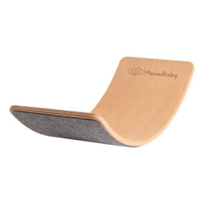 MeowBaby Balance Board For Kids 80x30cm WooSwing Board for Toddlers with Felt