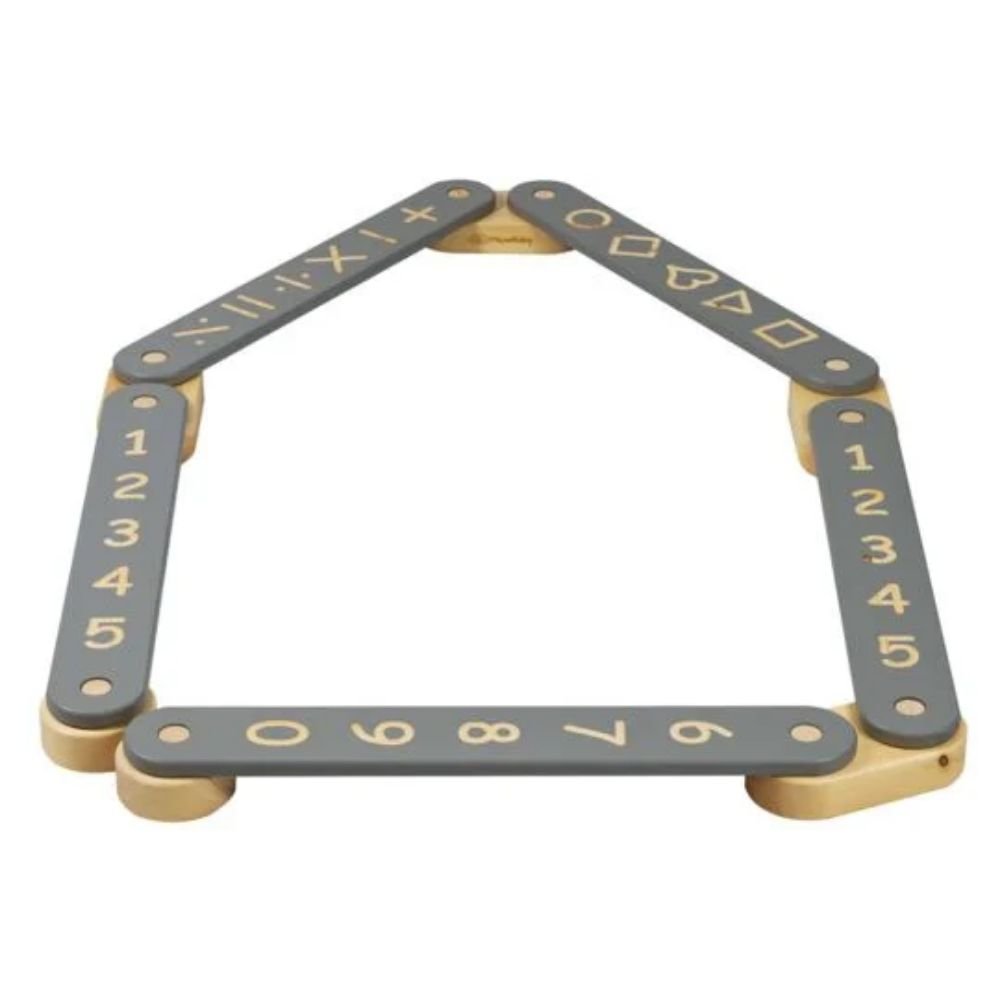 0061461_0 Meowbaby Balance Beam grey 5 elements (SSEN502IE) (MEBSSEN502IE)