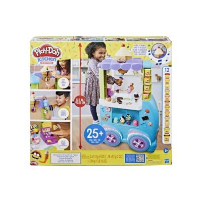 Hasbro Play-Doh Πλαστελίνη - Παιχνίδι Ice Cream Truck για 3+ Ετών