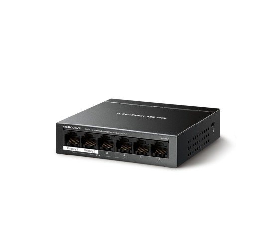 0062734_0 Mercusys 6-Port 10/100Mbps Desktop Switch with 4-Port PoE+ (MS106LP) (MERMS106LP)