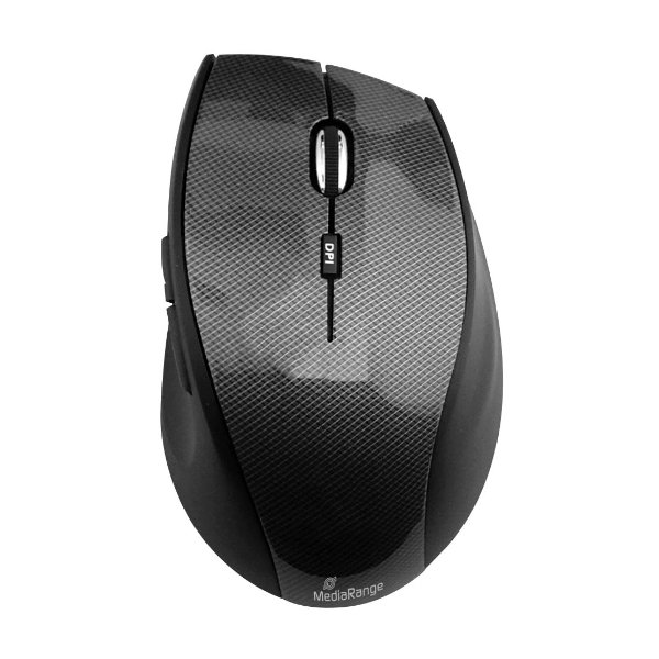 0009267_0 Media Range Optical Mouse Highline Series (Carbon look/Black