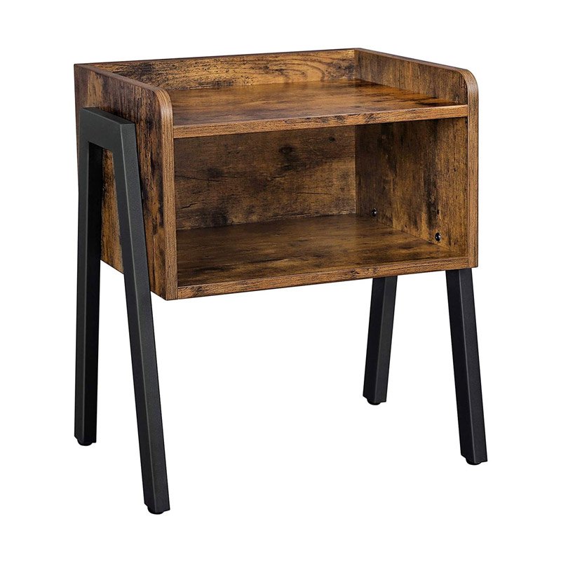 0044887_0 Μεταλλικό - Ξύλινο Vintage Κομοδίνο 42 x 52 x 35 cm Vasagle (LET54X) (VASLET54X)