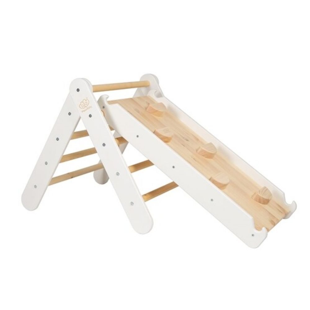 0061498_0 MeowBaby Slide Wooden White (ZWD001EU) (MEBZWD001EU)