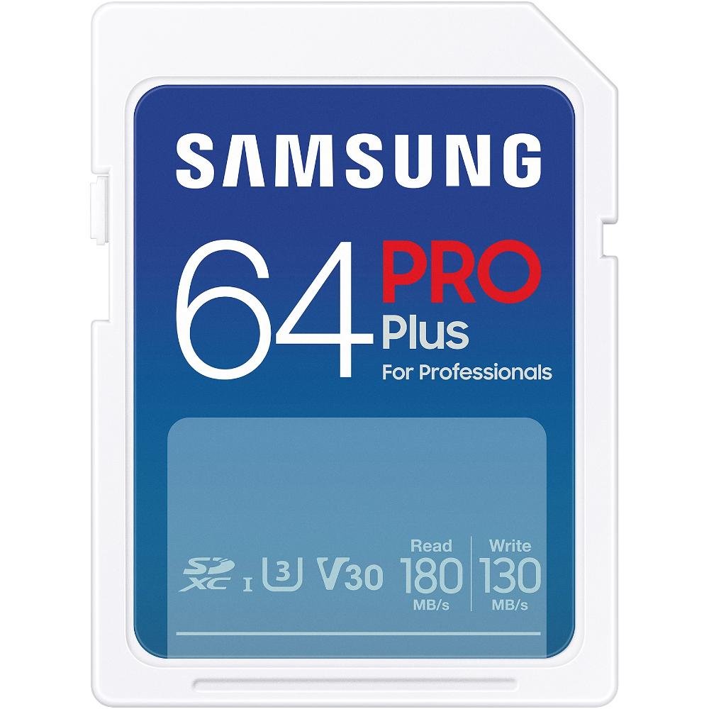 0064400_0 Samsung Pro Plus SDXC 64GB Class 3 U3 V30 UHS-I (MB-SD64S/EU) (SAMMB-SD64S-EU)