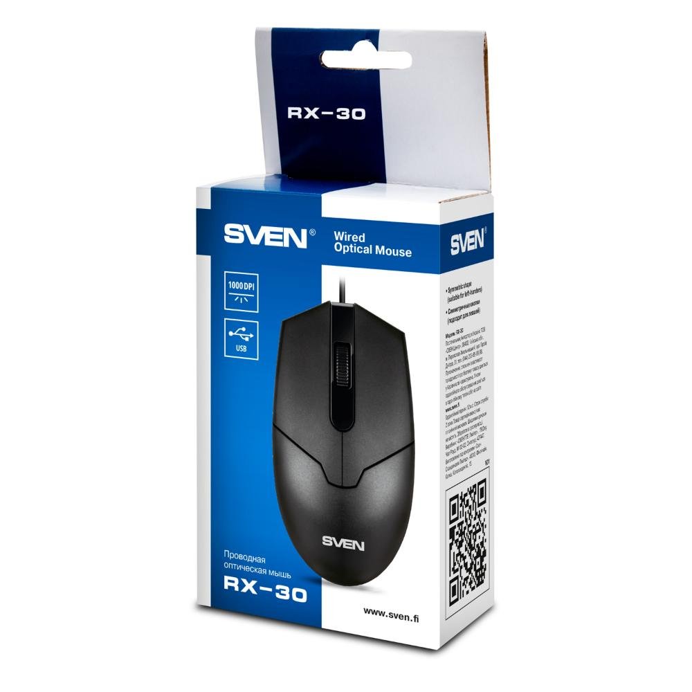 0066990_0 Sven Mouse RX-30 Black (SV-018214)