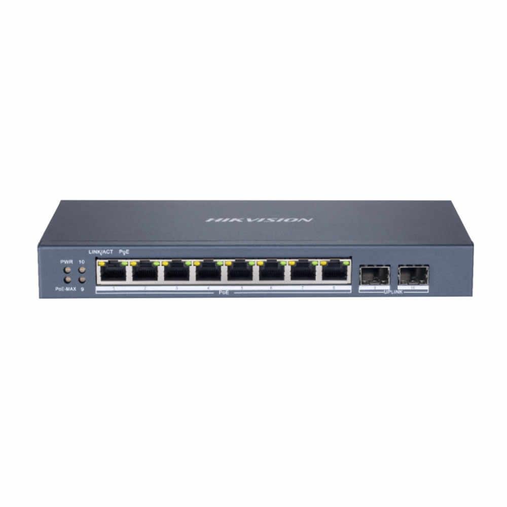 0068465_0 Hikvision 10 Port Unmanaged PoE Switch L2 Series (DS-3E1510P-EIV2) (HKVDS-3E1510P-EIV2)