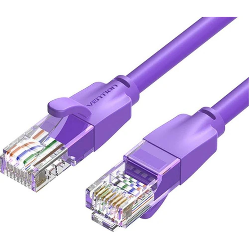 0066682_0 VENTION Cat.6 UTP Patch Ethernet Cable 1M Purple (IBEVF) (VENIBEVF)