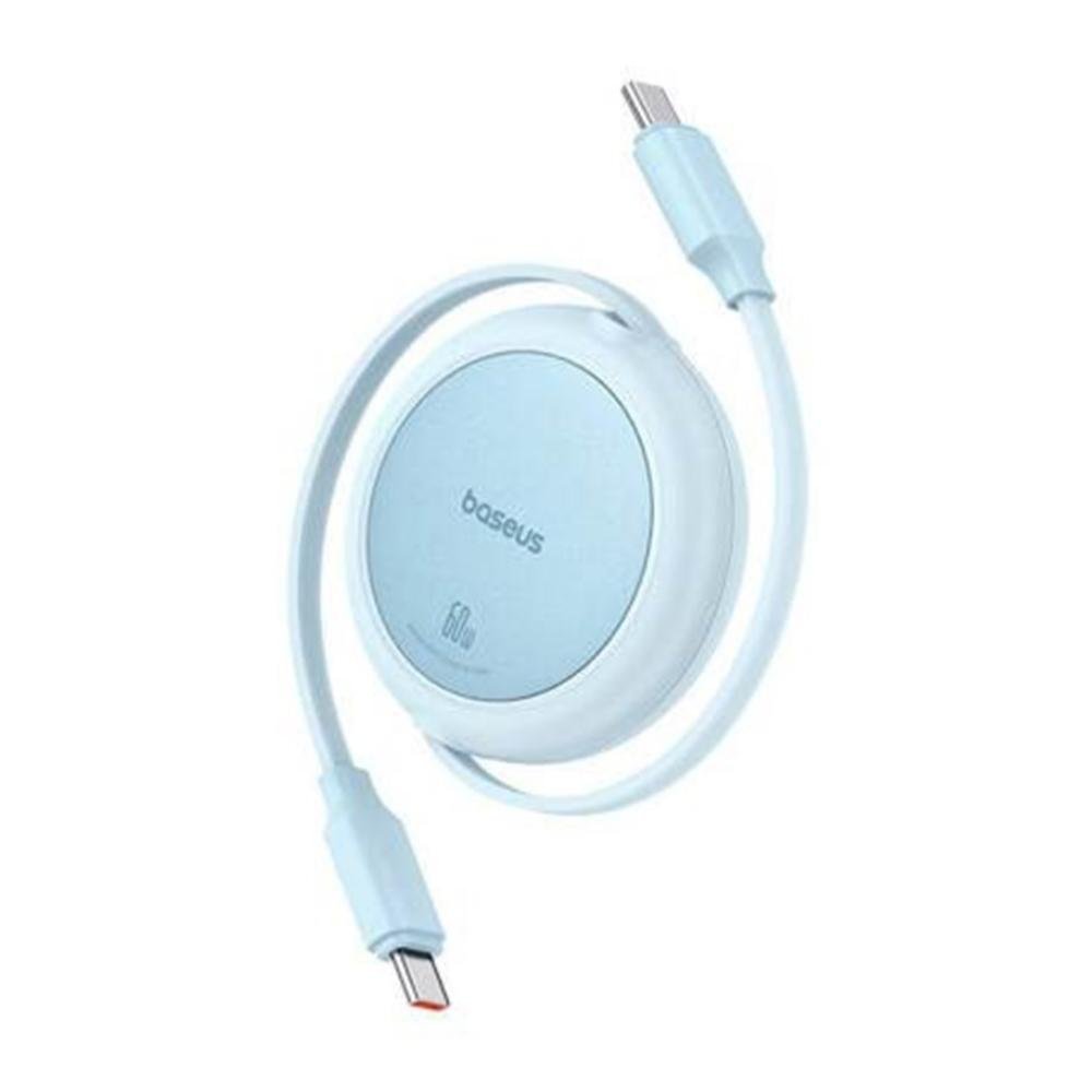 0069255_0 Baseus Free2Pull Mini USB-C to USB-C 60W USB Cable 1m Blue (P10364500311-01) (BASP10364500311-01)