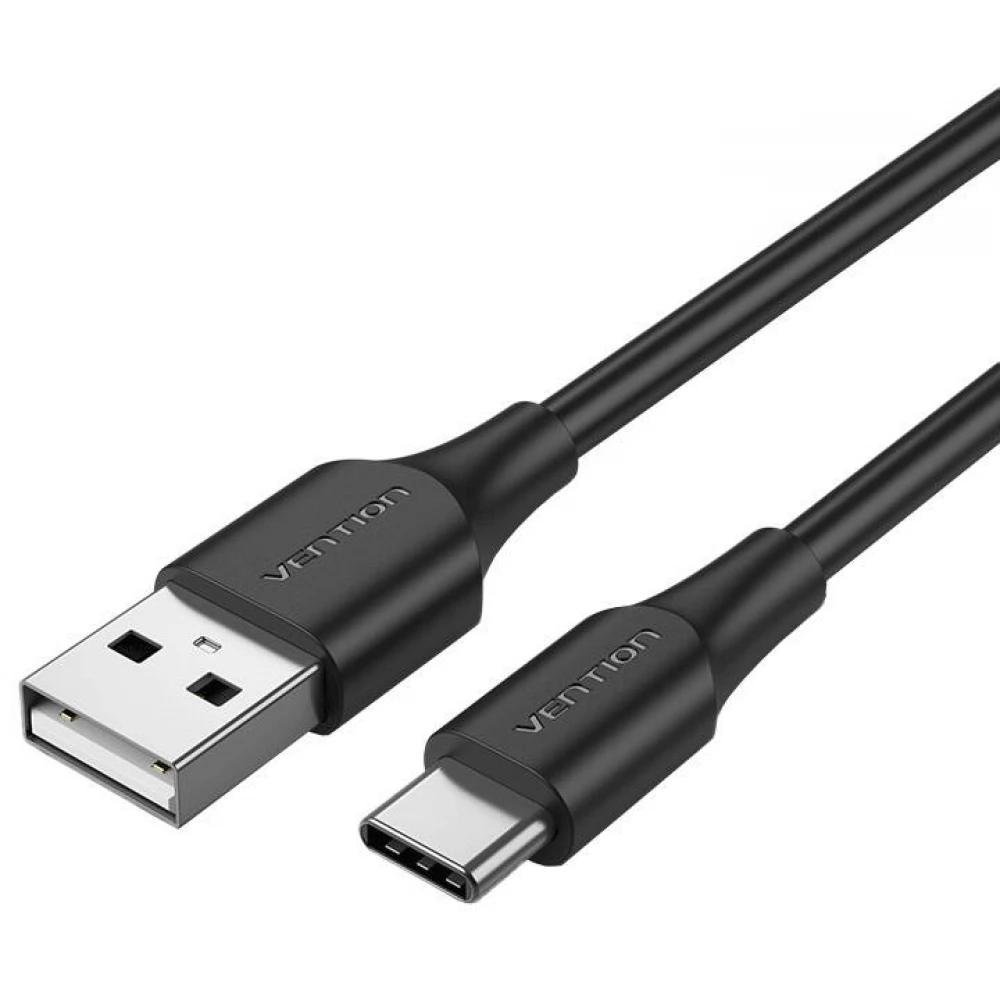 0069516_0 VENTION USB 2.0 A Male to Type-C Male 3A Cable 2M Black (CTHBH) (VENCTHBH)