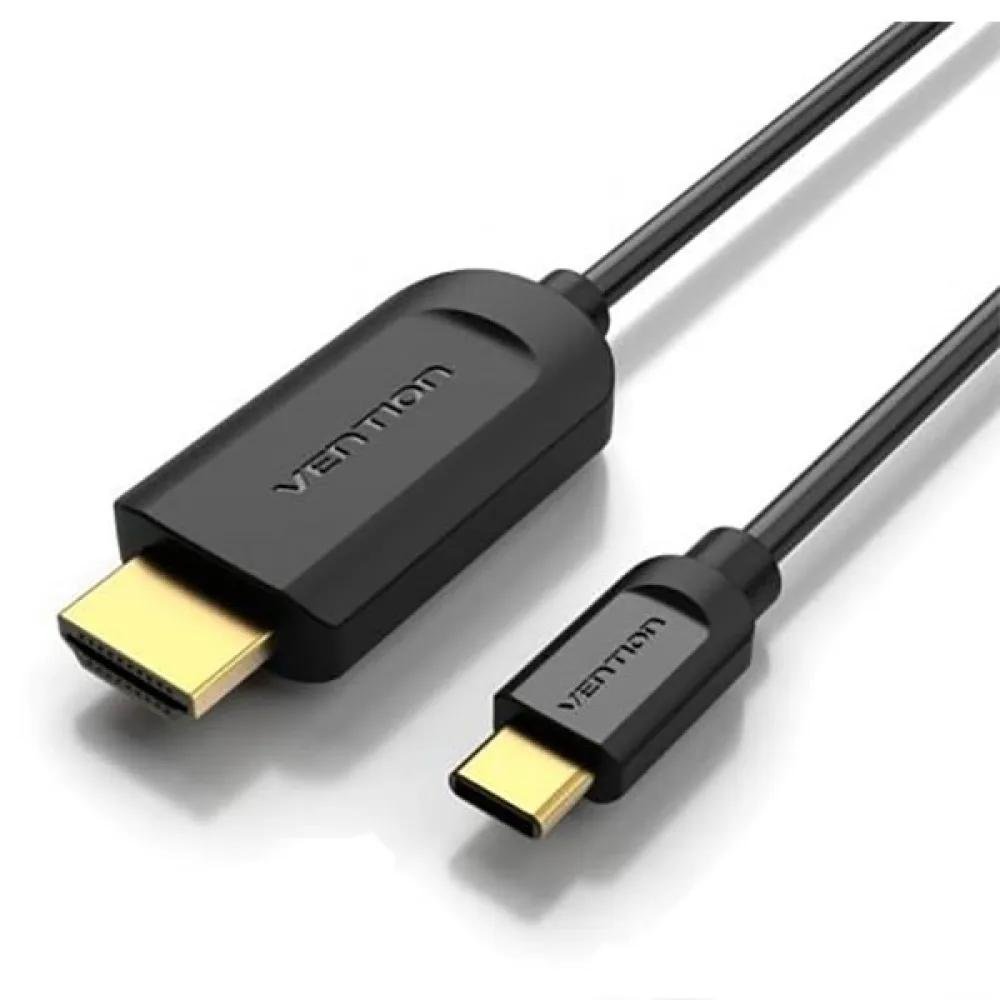 0069540_0 VENTION Type-C to HDMI Cable 1.5M Black (CGUBG) (VENCGUBG)