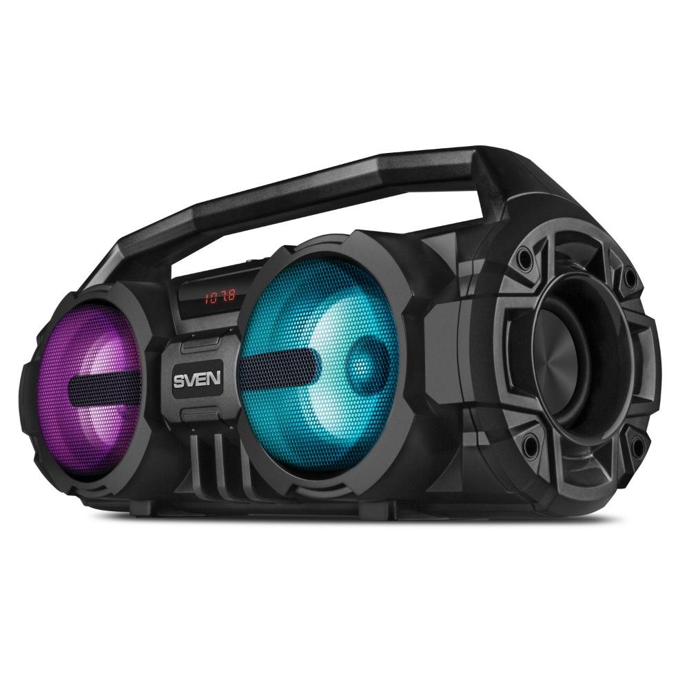 0067091_0 Sven 2.0 Portable Speaker PS-415 Black 2x6W Bluetooth (SV-019631)
