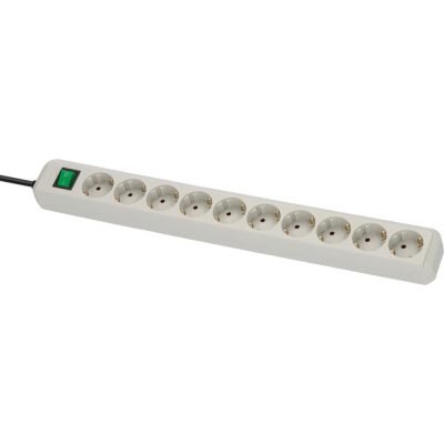 Brennenstuhl Eco-Line Πολύπριζο Ασφαλείας 10 Θέσεων με Διακόπτη και Καλώδιο 3m/ H05VV-F/ 3G1