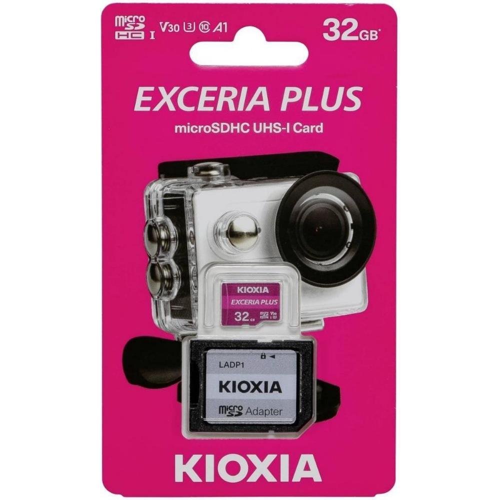 0072275_0 Kioxia Exceria Plus microSDXC 64GB Class 10 U3 V30 A1 UHS-I (LMPL1M064GG2) (KIOLMPL1M064GG2)