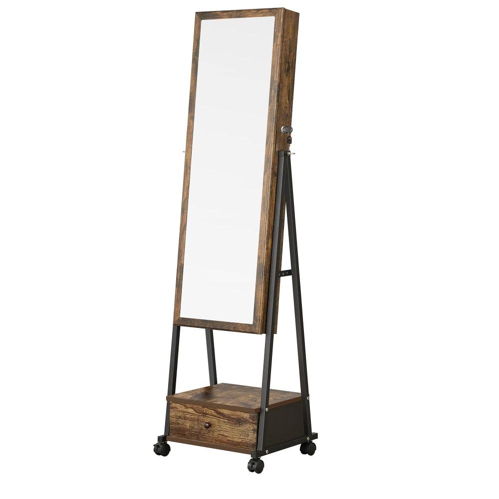 0066477_0 Songmics Jewelry Cabinet Rustic Brown 41.5x37x152.5cm (JJC004X01) (SNGJJC004X01)