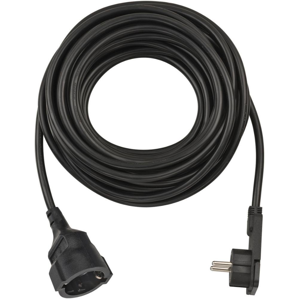 0073992_0 Brennenstuhl Quality Plastic Extension Cable with Flat Plug 10m H05VV-F3G1.5 black (1168980010) (BNN1168980010)
