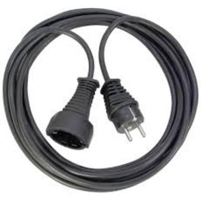 Brennenstuhl Quality plastic extension cable 5m black H05VV-F 3G1