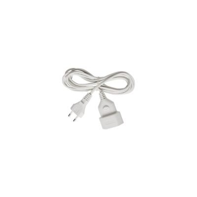 Brennenstuhl Plastic extension cable 5m white H03VVH2-F 2x0