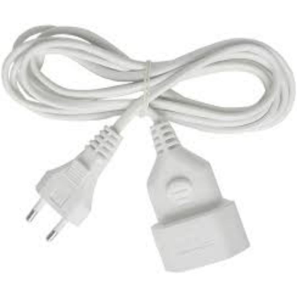 0074010_0 Brennenstuhl Plastic extension cable 3m white H03VVH2-F 2x0