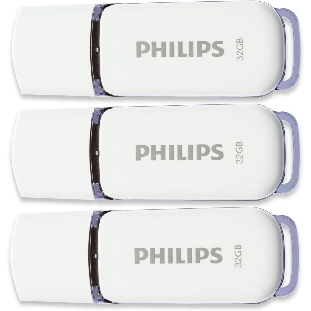 0066009_0 Philips Snow pack 32GB USB 2.0 Stick Λευκό (FM32FD70E/00) (PHIFM32FD70E-00)