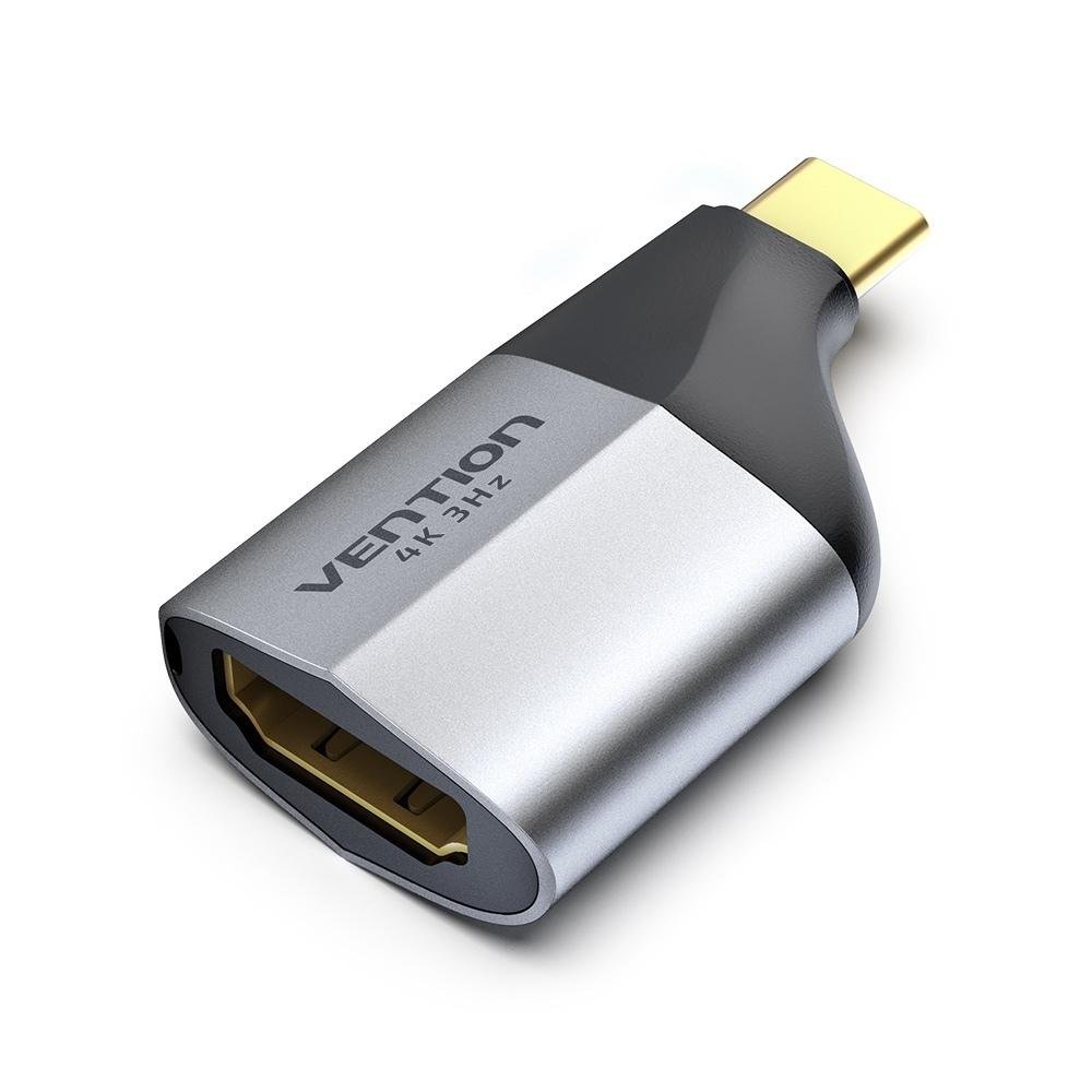 0066148_0 VENTION Type-C to HDMI Adapter Gray Aluminum Alloy Type (TCDH0) (VENTCDH0)