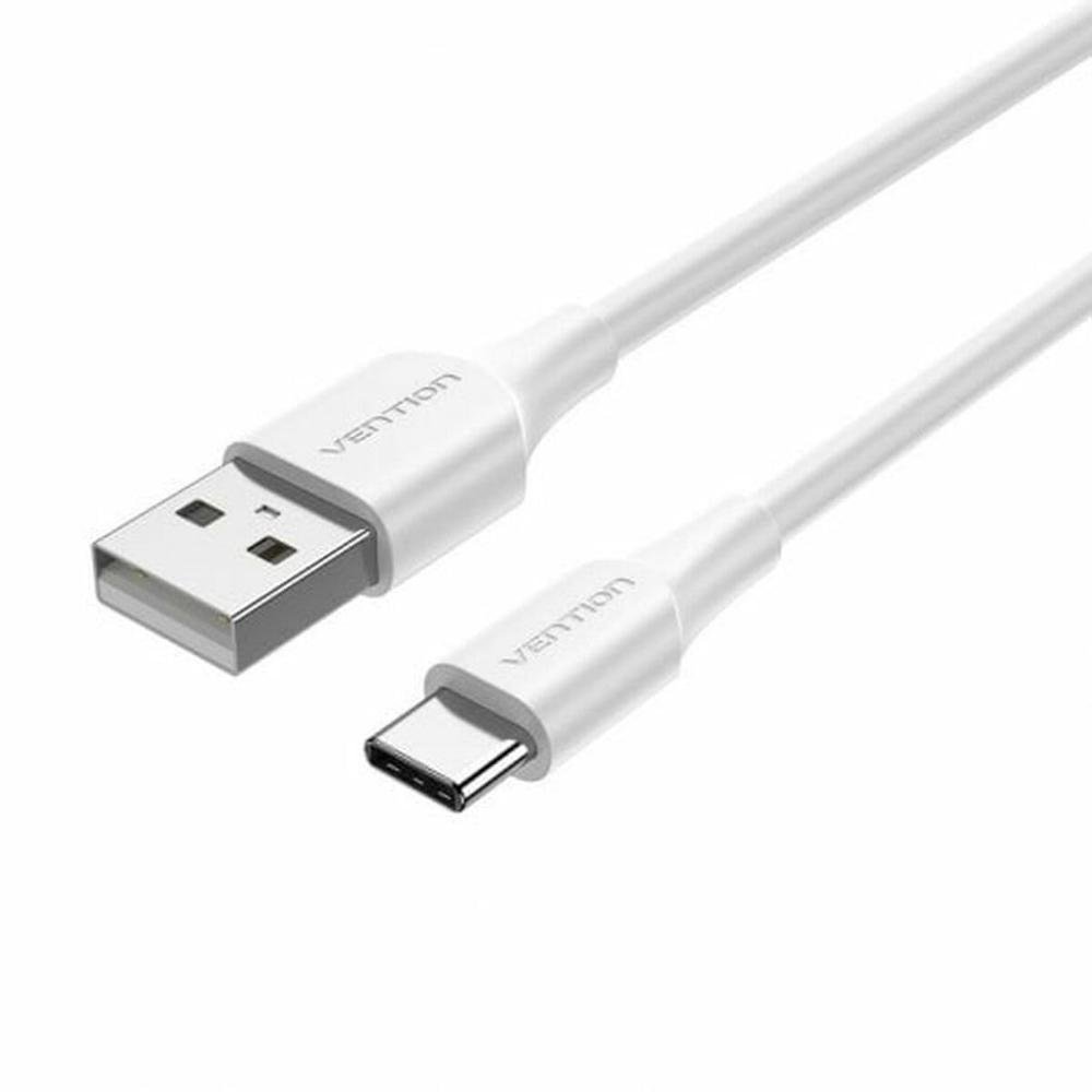 0069513_0 VENTION USB 2.0 A Male to Type-C Male 3A Cable 2M White (CTHWH) (VENCTHWH)