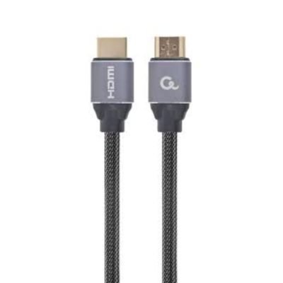 Gembird Select Plus Series HDMI 1.4 Braided Cable HDMI male - HDMI male 7.5m Μαύρο (CCBP-HDMI-7.5M) (GEMCCBP-HDMI-7.5M)