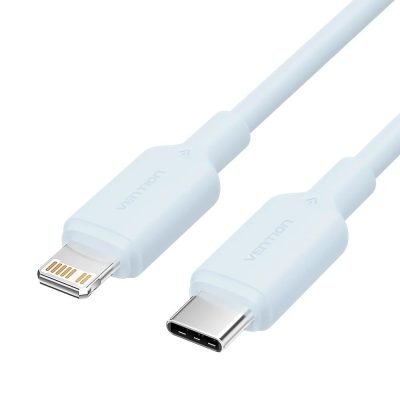 VENTION Type-C Male to Lightning Male 3A Cable 1M Blue PVC Type (LAKSF) (VENLAKSF)