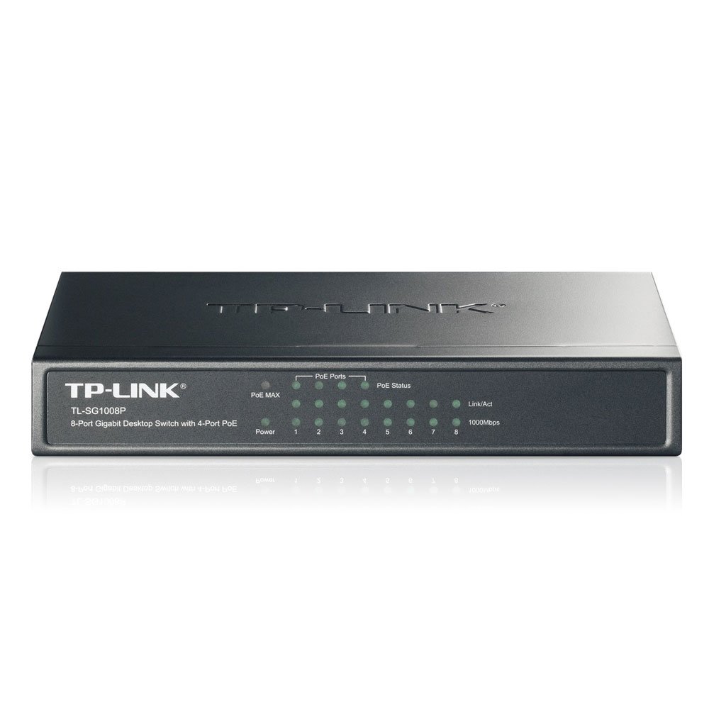 0023973_0 TP-LINK Switch 10/100/1000 Mbps 8 Ports V6 (TL-SG1008P) (TPTL-SG1008P)