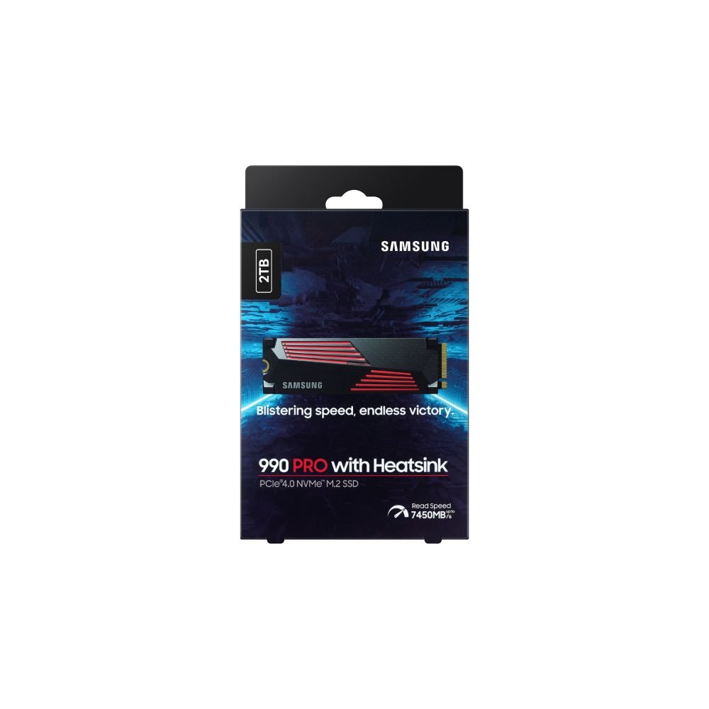 0063230_0 Samsung SSD 990 Pro 2TB M.2 NVMe w/Heatsink (MZ-V9P2T0CW) (SAMMZ-V9P2T0CW)