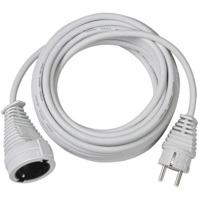 Brennenstuhl Quality plastic extension cable 10m white H05VV-F 3G1