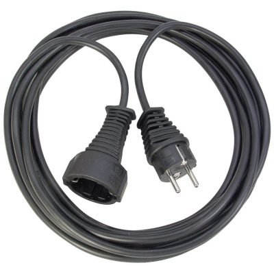 Brennenstuhl Quality plastic extension cable 10m black H05VV-F 3G1