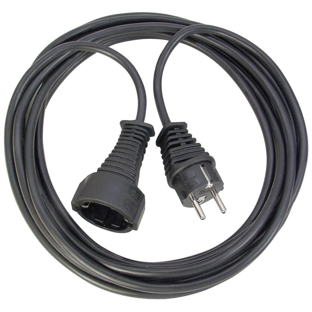 0074003_0 Brennenstuhl Quality plastic extension cable 10m black H05VV-F 3G1