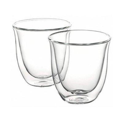 De'Longhi Σετ Ποτήρια Γυάλινα Διάφανα 190ml 2τμχ (5513214601) (DLG5513214601)