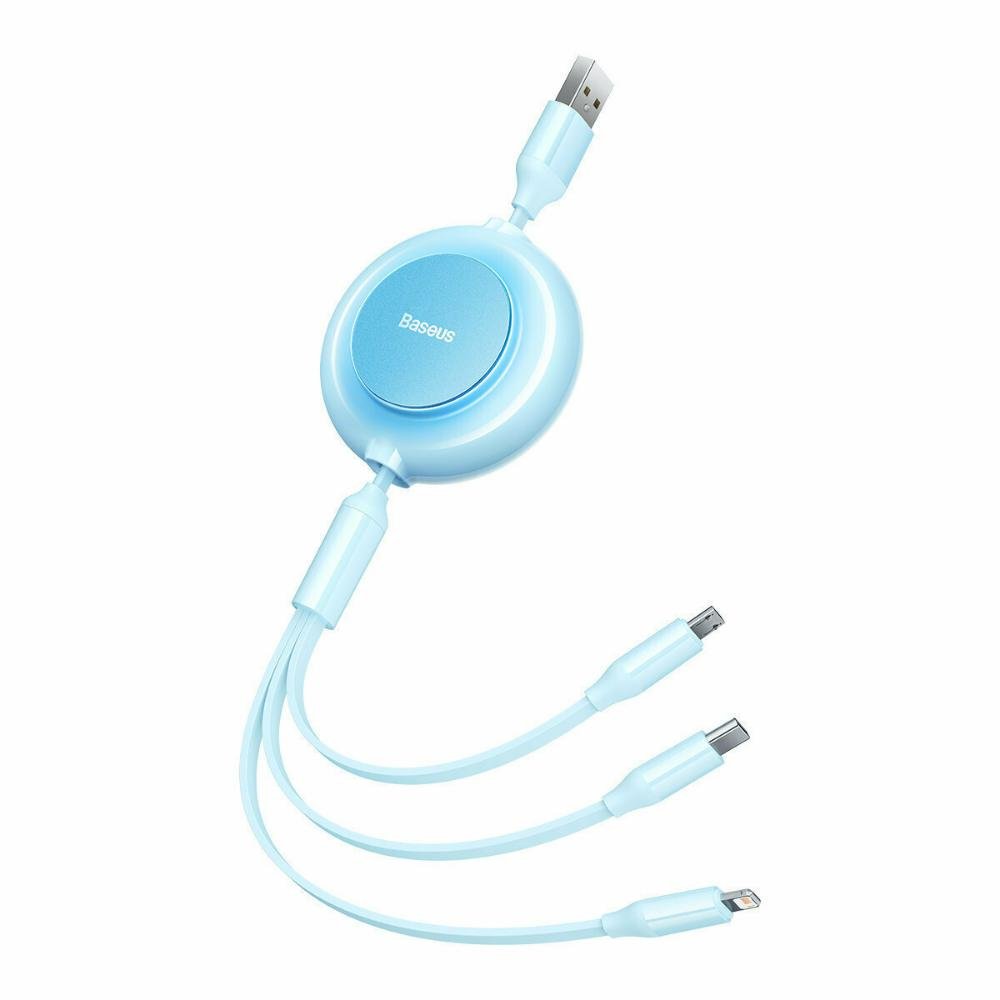 0075281_0 Baseus Καλώδιο USB 3σε1 για MicroUSB/USB-C/Lightning Bright Mirror 2