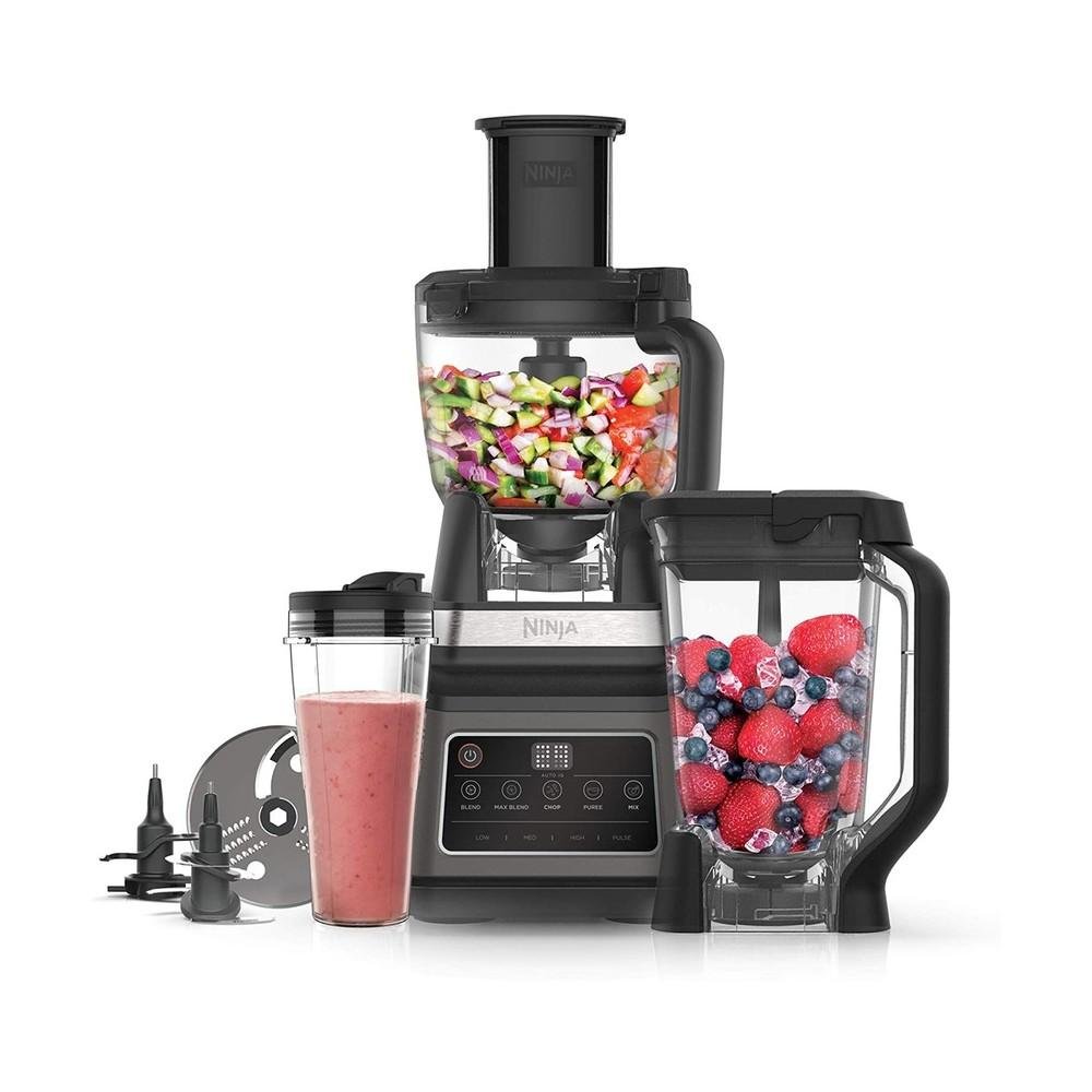 0075490_0 Ninja Multifunctional Food Processor 1200W 1.8lt Black (BN800EU) (SNIBN800EU)