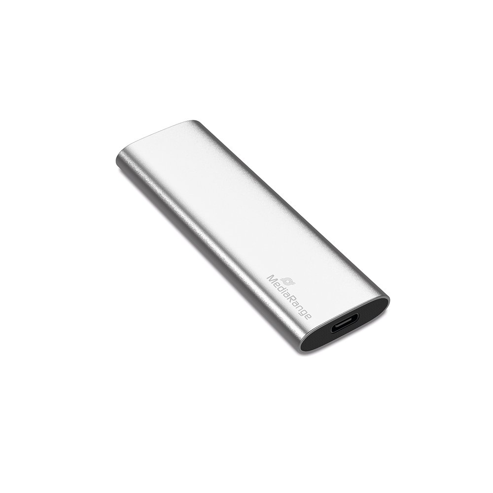 0024954_0 MediaRange Εξωτερικός Σκληρός Δίσκος SSD USB Type-C 240GB (Silver) (MR1101)