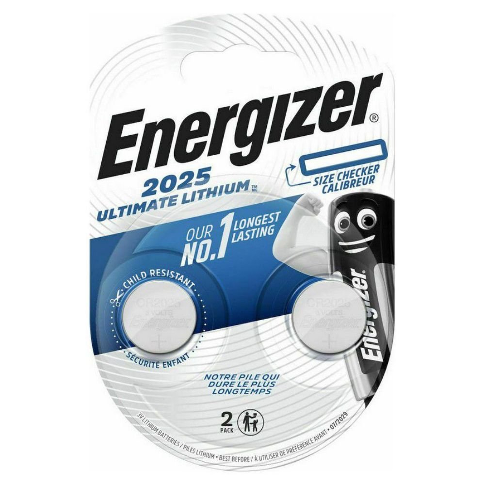 0062853_0 Energizer Ultimate Lithium Μπαταρίες Ρολογιών CR2025 3V 2τμχ (27108209) (ENE27108209)