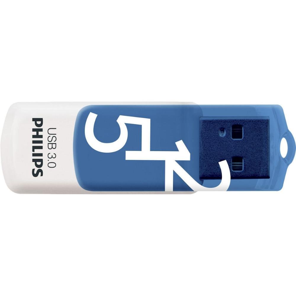0066002_0 Philips Vivid 512GB USB 3.0 Stick Λευκό (FM51FD001B/00) (PHIFM51FD001B-00)