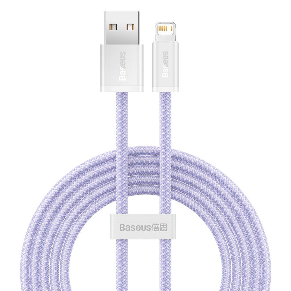 0068350_0 Baseus Καλώδιο USB σε Lightning Dynamic 2 Series 2.4A 2m Λιλά (CALD040105) (BASCALD040105)