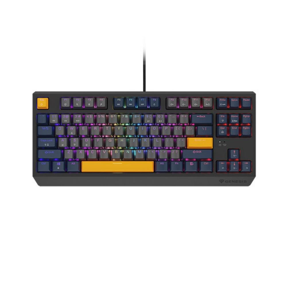 0075983_0 Genesis Gaming Keyboard Thor 230 Tkl Naval Blue Negative US RGB Mechanical Outemu Panda (NKG-2164) (GNSNKG-2164)
