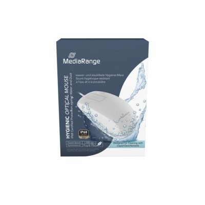 MediaRange Wired Optical 2-Button Hygienic Mouse with Touch-Scroll
