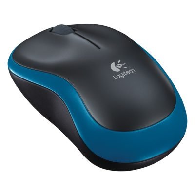 Logitech M185 Optical Mouse (2236) (Black/Blue
