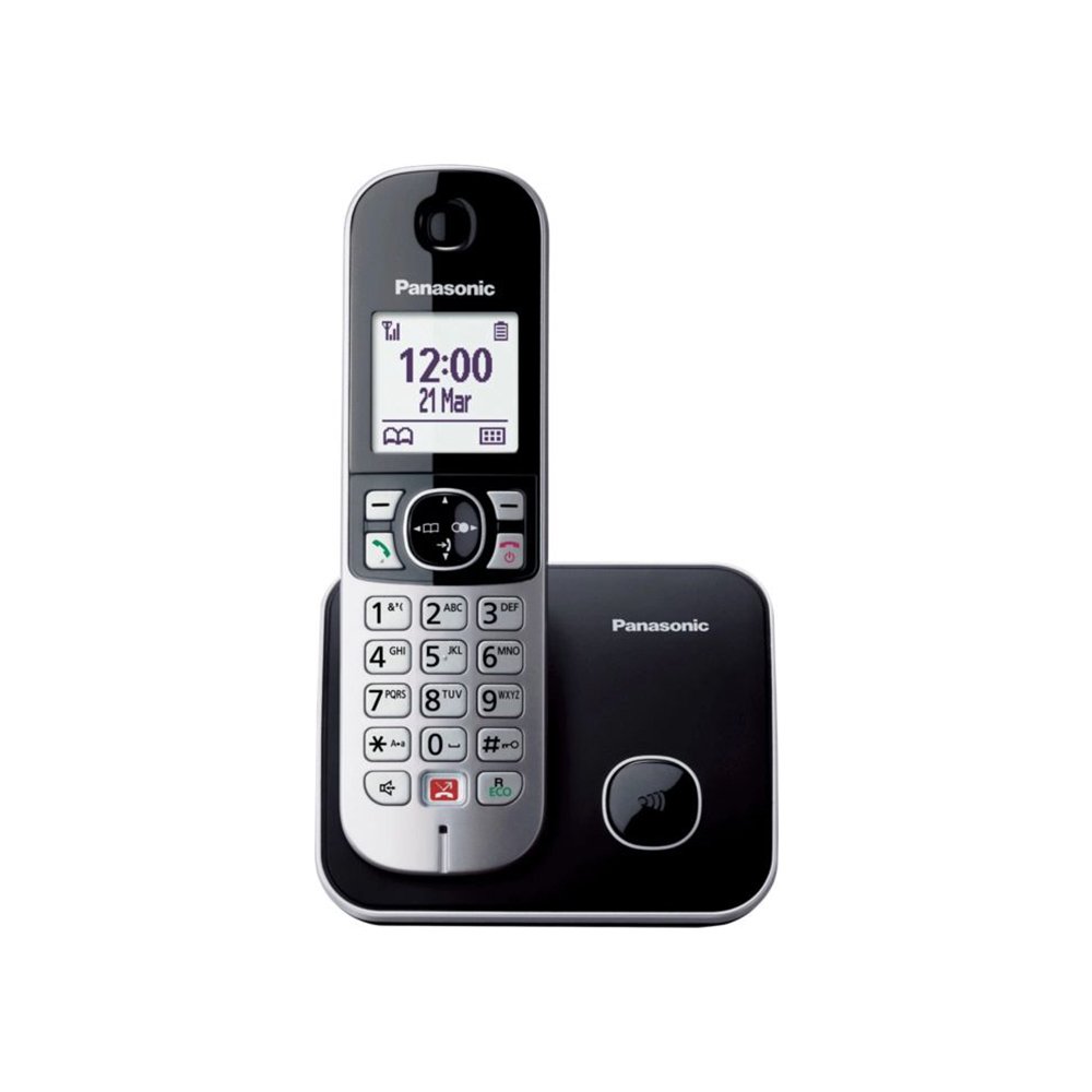 0054984_0 Ασύρματο Τηλέφωνο Panasonic KX-TG6851GRB Μαύρο (KX-TG6851GRB) (PANKXTG6851GRB)