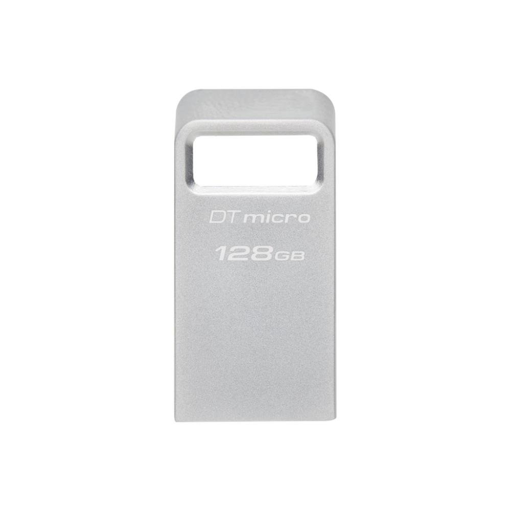 0064098_0 Kingston DataTraveler Micro Gen2 128GB USB 3.2 Stick Silver (DTMC3G2/128GB) (KINDTMC3G2-128GB)