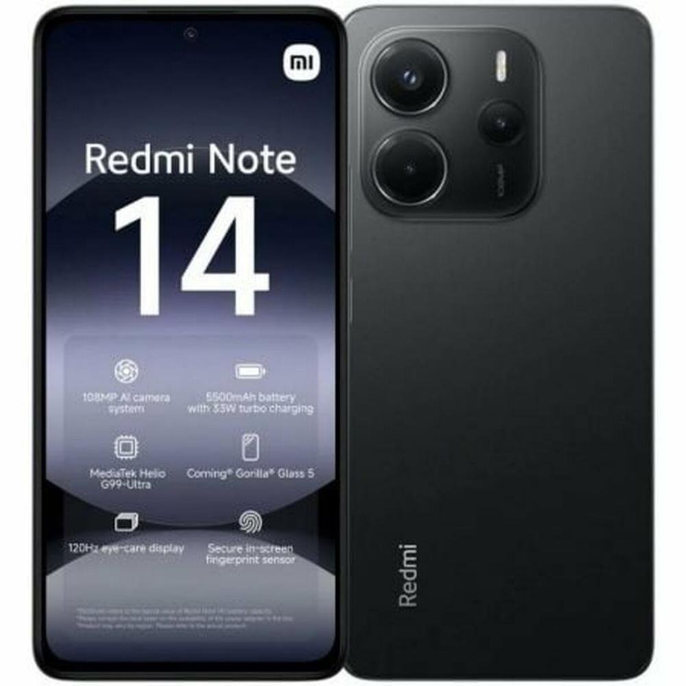 0072150_0 Xiaomi Redmi Note 14 4G NFC 8GB RAM 256GB Black (XIAMZB0IKVEU) (MZB0IKVEU)